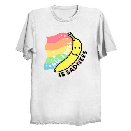 Banana Peel Sadness Cute Sad Fruit Punny Existential Dread tiny thumbnail
