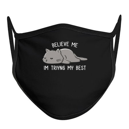 Believe Me I'm Trying My Best Funny Lazy Cat tiny thumbnail