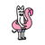 Savage Kitty With Flamingo Balloon Summer Beach Cat tiny thumbnail