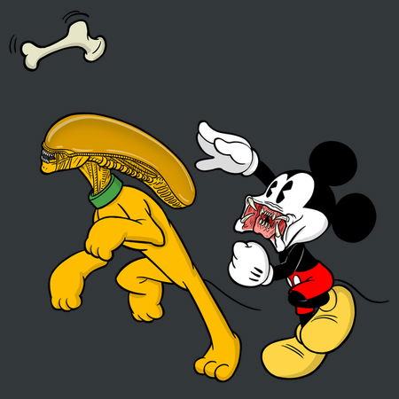 Pluto-Morph vs Preda-Mouse - NeatoShop