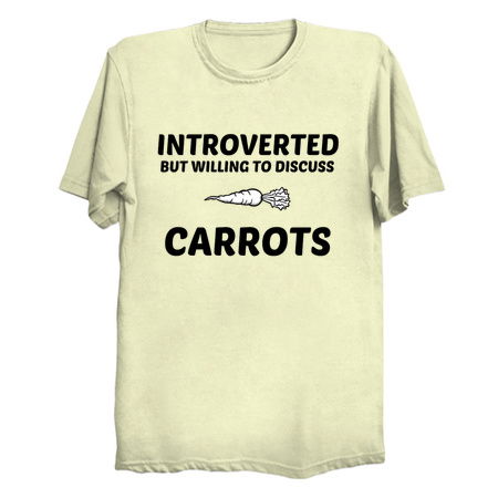 CARROTS INTROVERTED BUT WILLING TO DISCUSS tiny thumbnail