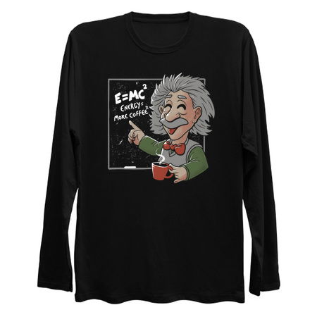 Energy = More Coffee Funny Einstein Theory tiny thumbnail