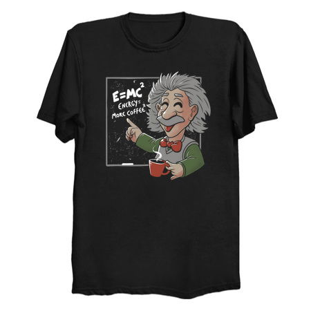 Energy = More Coffee Funny Einstein Theory tiny thumbnail