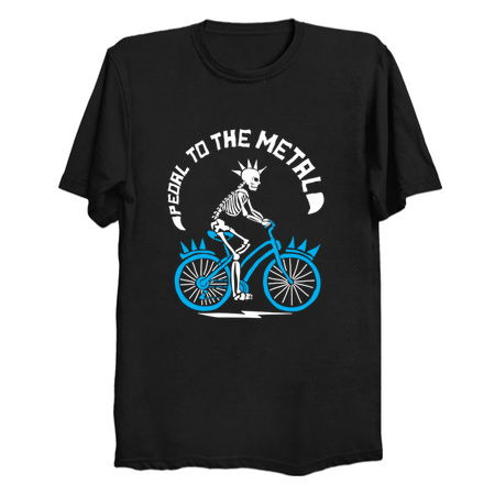 Pedal To The Metal Skeleton Bicycle Rider Cyclist tiny thumbnail