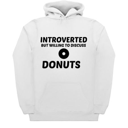 DONUTS INTROVERTED BUT WILLING TO DISCUSS tiny thumbnail