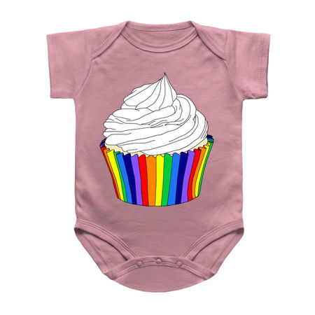 Rainbow Cupcake with Vanilla Icing tiny thumbnail