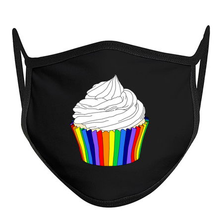 Rainbow Cupcake with Vanilla Icing tiny thumbnail