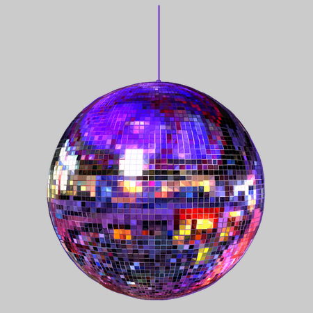 Coloured online disco ball