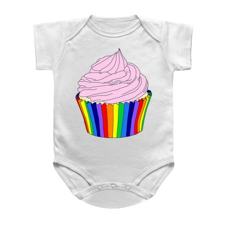 Rainbow Cupcake with Pink Frosting tiny thumbnail