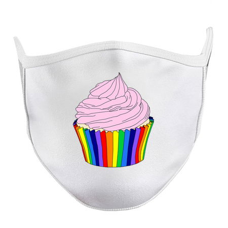 Rainbow Cupcake with Pink Frosting tiny thumbnail