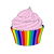 Rainbow Cupcake with Pink Frosting tiny thumbnail