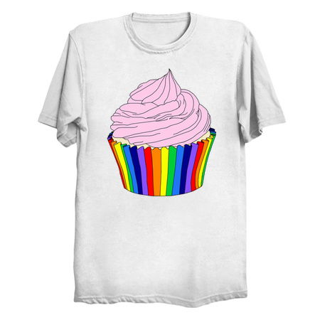 Rainbow Cupcake with Pink Frosting tiny thumbnail