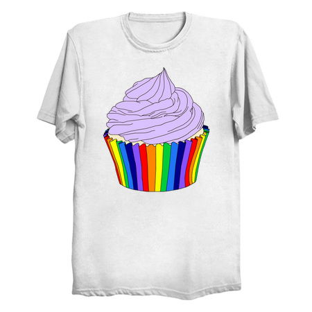 Rainbow Cupcake with Lavender Icing tiny thumbnail
