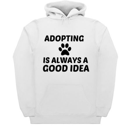 ADOPTING IS ALWAYS A GOOD IDEA PAW PRINT tiny thumbnail