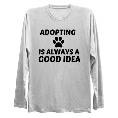 ADOPTING IS ALWAYS A GOOD IDEA PAW PRINT tiny thumbnail