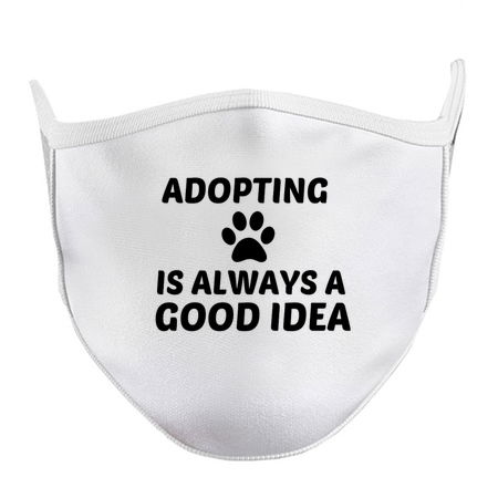 ADOPTING IS ALWAYS A GOOD IDEA PAW PRINT tiny thumbnail