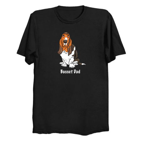 Basset Hound Gift For Men - Basset Hound Dad Shirt tiny thumbnail
