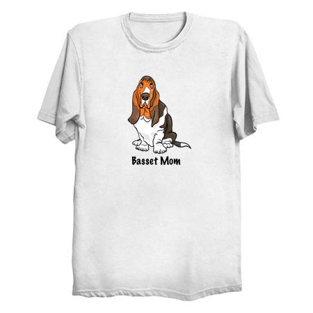 Basset Hound Mom - Cute Basset Hound Gift - Basset Hound Shirt tiny thumbnail