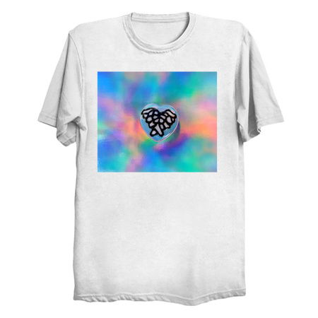 Guardian Angel Wing Opalite Heart tiny thumbnail