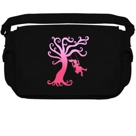 Pink Girly Tree Swing Silhouette tiny thumbnail