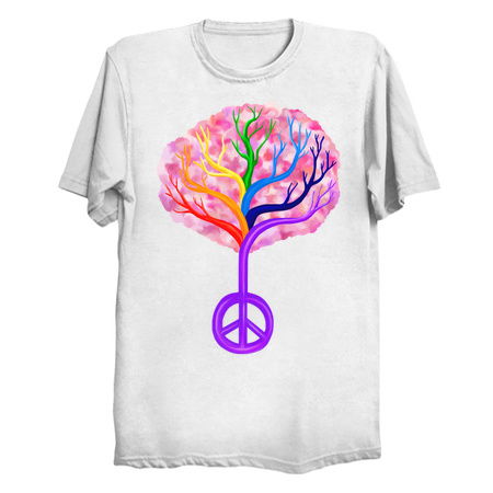 Cherry Blossom Rainbow Peace Tree tiny thumbnail
