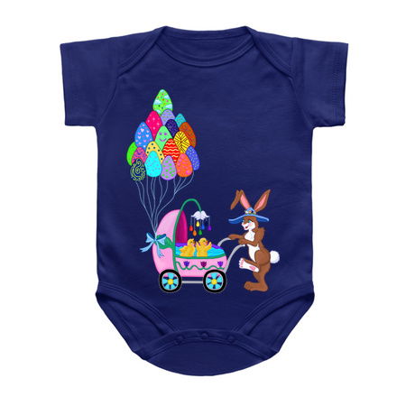 Easter Bunny and Chicks Baby Carriage Stroll tiny thumbnail