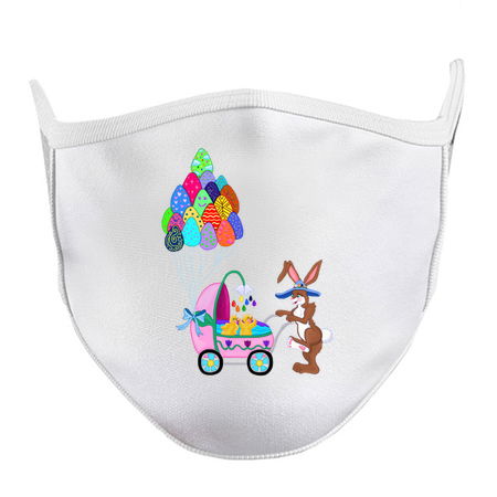 Easter Bunny and Chicks Baby Carriage Stroll tiny thumbnail