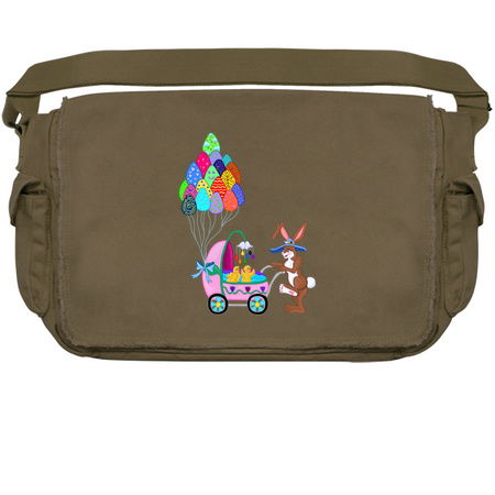 Easter Bunny and Chicks Baby Carriage Stroll tiny thumbnail