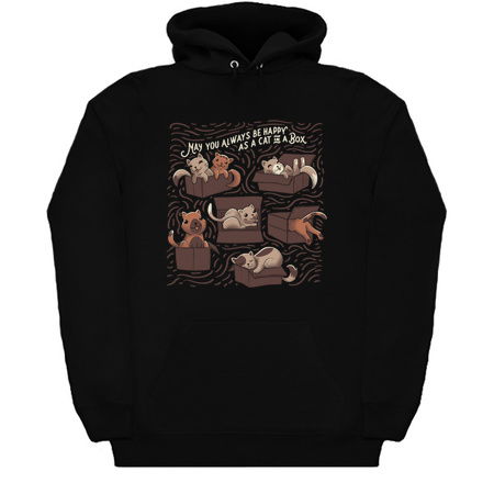 May You Always Be Happy cs a Cat in a Box Funny Cats tiny thumbnail