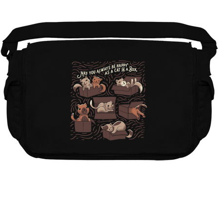 May You Always Be Happy cs a Cat in a Box Funny Cats tiny thumbnail