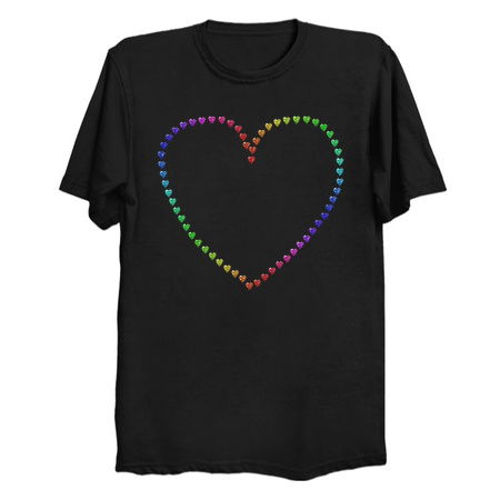 Sparkle Rainbow Heart Silhouette tiny thumbnail