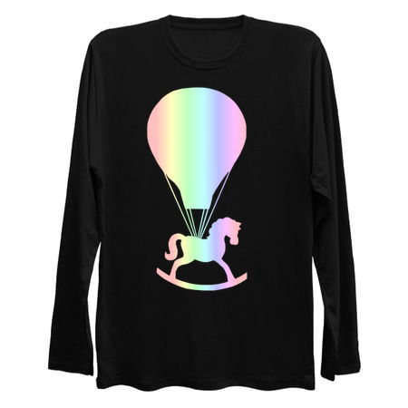 Pastel Rocking Horse Hot Air Balloon tiny thumbnail