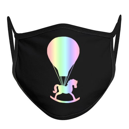 Pastel Rocking Horse Hot Air Balloon tiny thumbnail