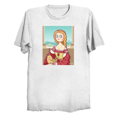 Portrait of Young Woman with Unicorn tiny thumbnail