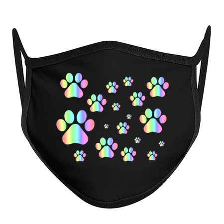 Pastel Rainbow Pawprint Pattern tiny thumbnail