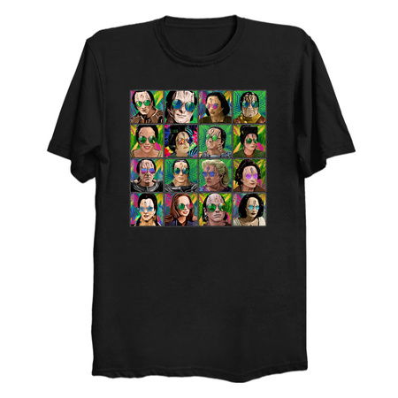 Murder Lizards on Vacation Tropical AU Collage tiny thumbnail