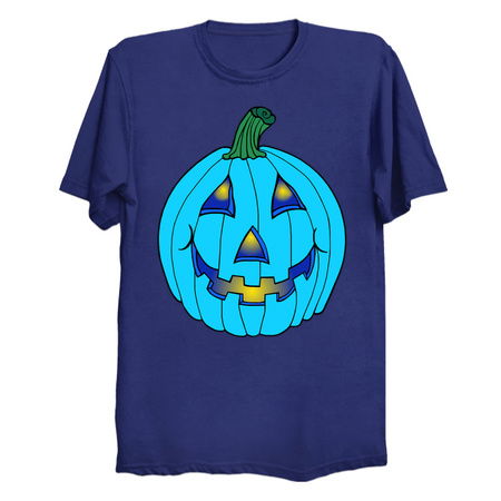 Blue Glowing Jack-O-Lantern Pumpkin tiny thumbnail