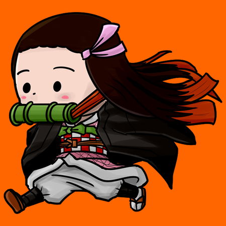 Chibi Nezuko Running - NeatoShop