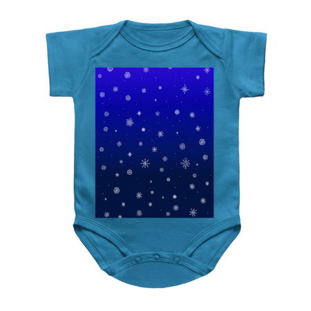 Snowflake Pattern Blue Night Sky tiny thumbnail