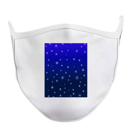 Snowflake Pattern Blue Night Sky tiny thumbnail