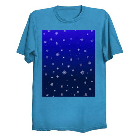 Snowflake Pattern Blue Night Sky tiny thumbnail