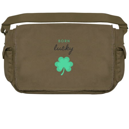 Born lucky St patrick's day clover tiny thumbnail