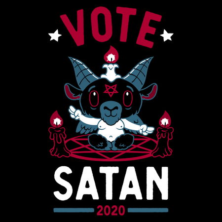 Vote Satan - Vote 2020 - Election - Creepy Cute - Goth - NeatoShop