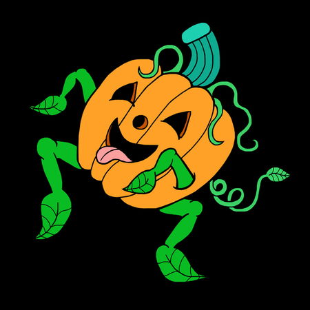 Dancing Joyful Pumpkin Pup - NeatoShop