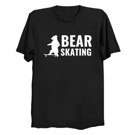 BEAR SKATING IS ALL THAT MATTERS WHITE tiny thumbnail