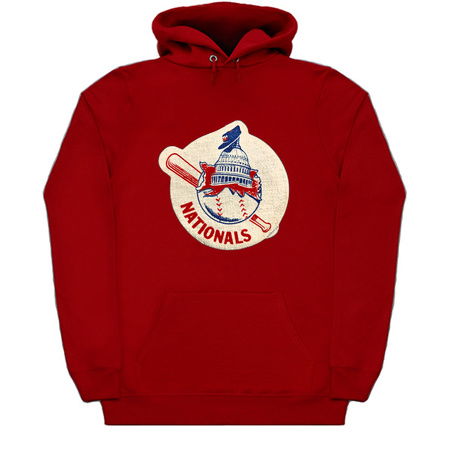 Washington Nationals / Senators distressed baseball design tiny thumbnail