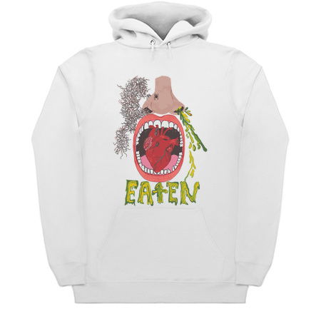 Eliot & the Evening Noose "Eat Your Heart Out" White T-Shirt tiny thumbnail