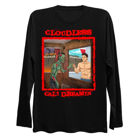 CLOUDLESS "Cali Dreamin" Black T-Shirt tiny thumbnail