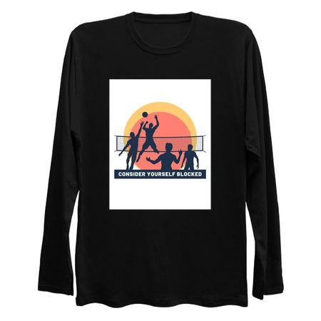 Consider yourself blocked funny volleyball tiny thumbnail