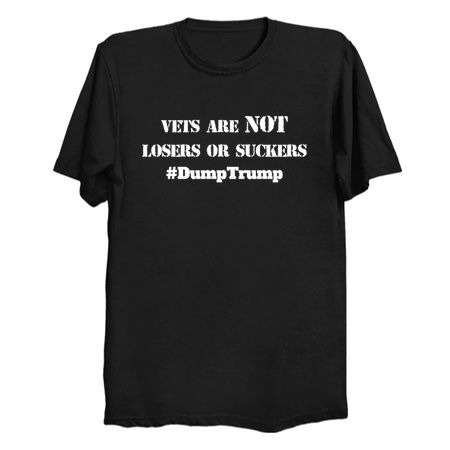 Vets Are Not Losers - Veteran’s Day Gift - Dump Trump tiny thumbnail